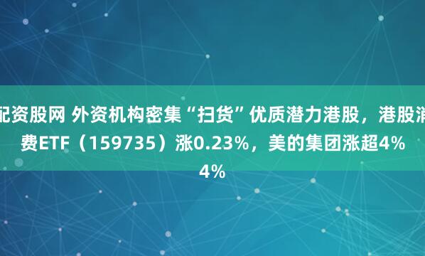 配资股网 外资机构密集“扫货”优质潜力港股，港股消费ETF（159735）涨0.23%，美的集团涨超4%